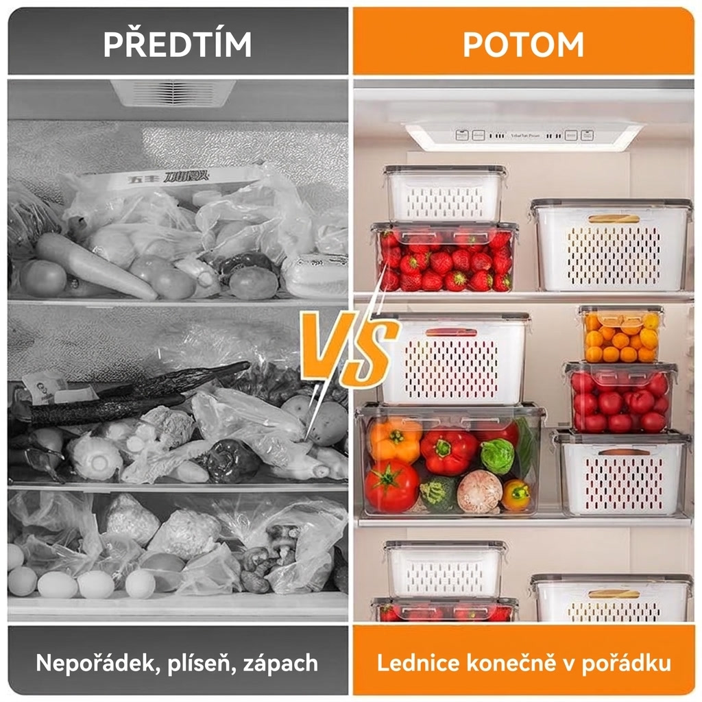 Kelvia™ — Krabičky na čerstvé potraviny s cedníkem